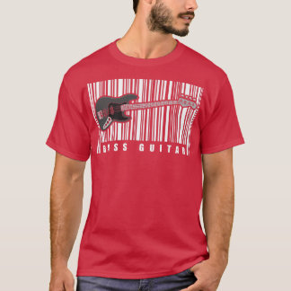 Bass Player Barcode Music Musician BassistBass Gui T-Shirt