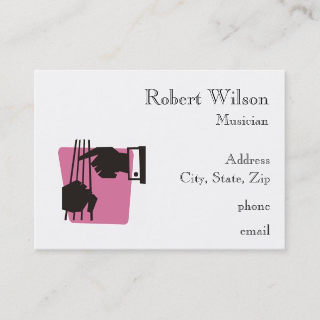 Bass Player Business Cards (Front)