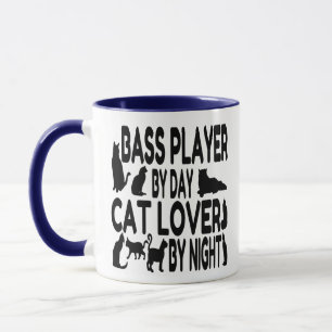 Bass Player Cat Lover Mug
