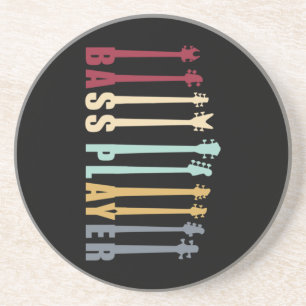 Bass player coaster