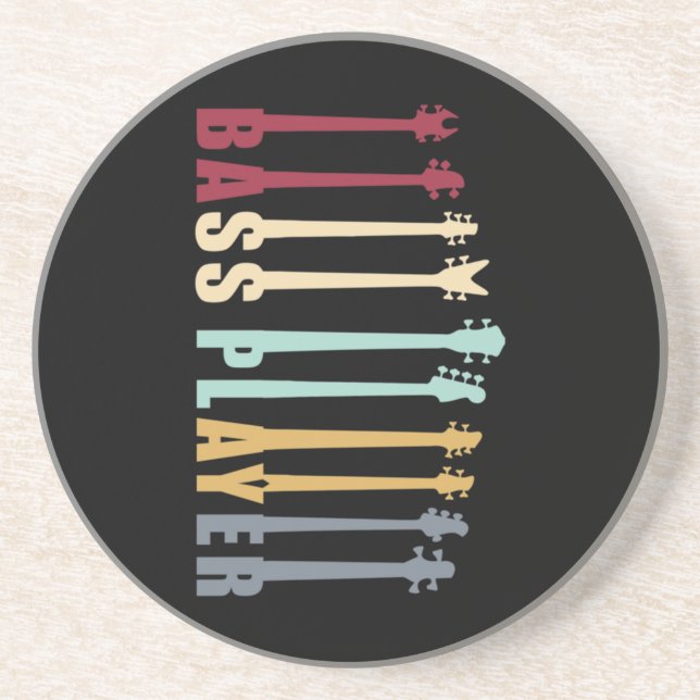 Bass player coaster (Front)