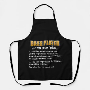 Bass Player Definition Guitar Music Musician Graph Apron