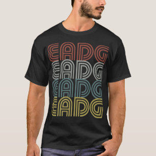 Bass Player Gift EADG 4 String Bass Guitar Retro T-Shirt