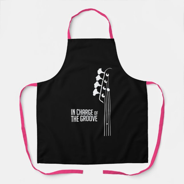 Bass Player In Charge of the Groove Apron (Front)