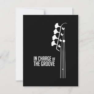 Bass Player In Charge of the Groove Thank You Card
