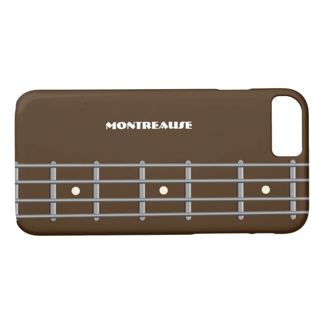 Bass Player iphone Case Bass Guitar Neck Custom (Back (Horizontal))