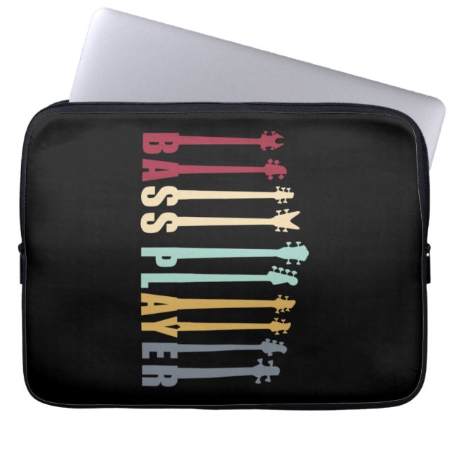 Bass player laptop sleeve (Front)