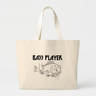 Bass Player Large Tote Bag