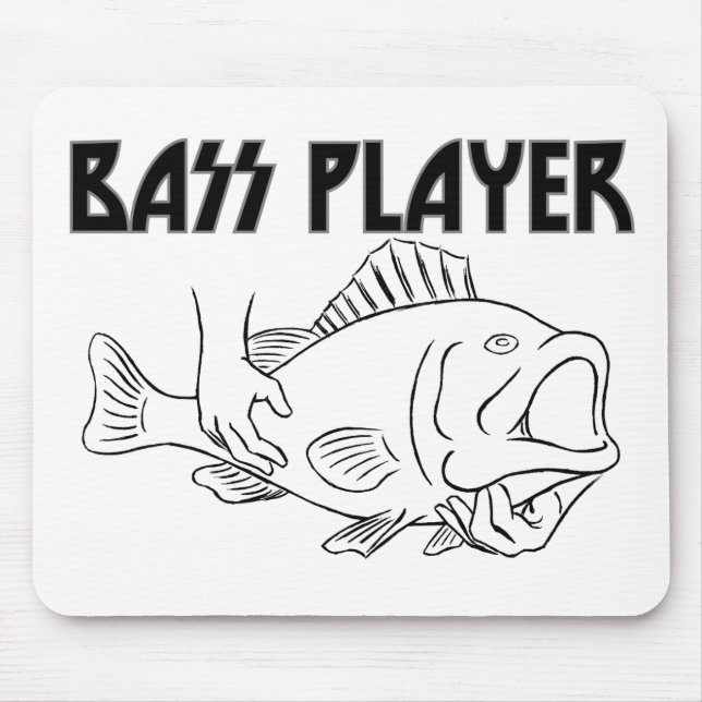 Bass Player Mouse Mat (Front)