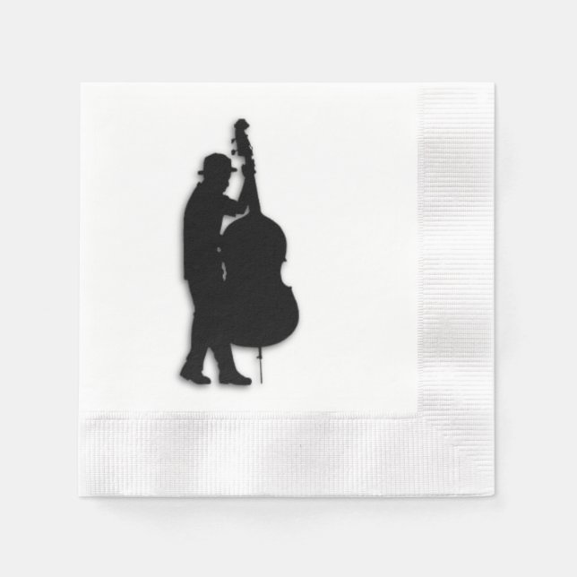 Bass Player Musician Napkin (Front)