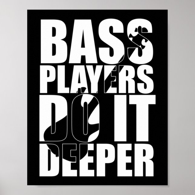 Bass players do it deeper poster (Front)
