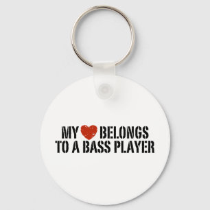 Bass Players Girl Key Ring