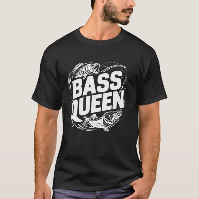 Bass Queen Bass Fishing T-Shirt (Front)