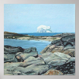 Bass Rock from North Berwick, Scotland. Poster