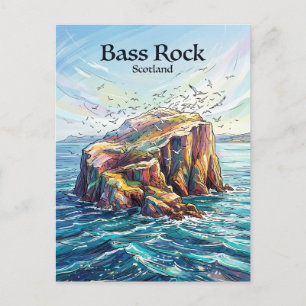 Bass Rock Scotland Postcard