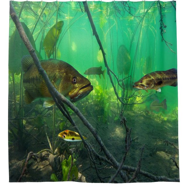 Bass Shower Curtain (Front)