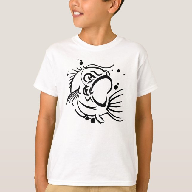bass solid black T-Shirt (Front)