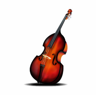 Bass Standing Photo Sculpture