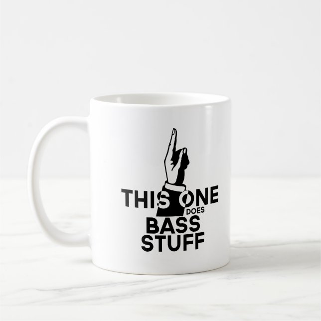 Bass Stuff - Funny Bass Music Coffee Mug (Left)