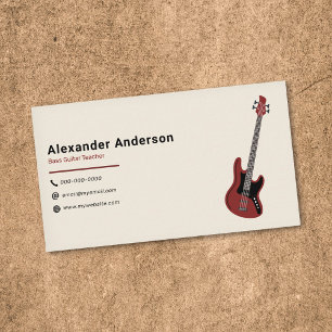 Bass Teacher Business Card