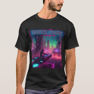 Bass Techno Trance Raves DJ Graphic - Futur Vibes T-Shirt