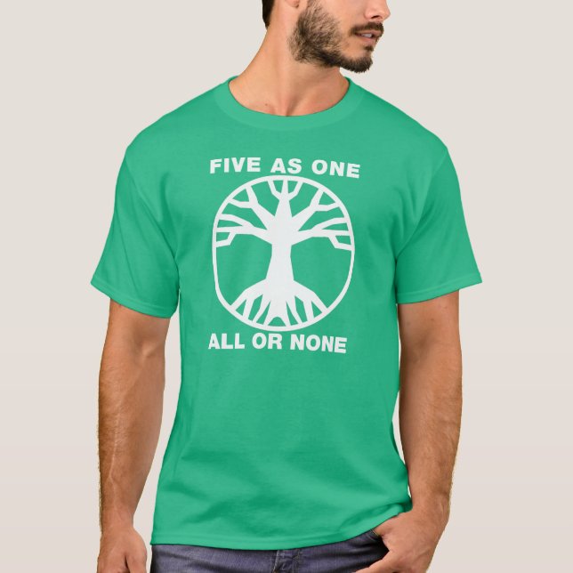 Bass Tree (dark colours) T-Shirt (Front)