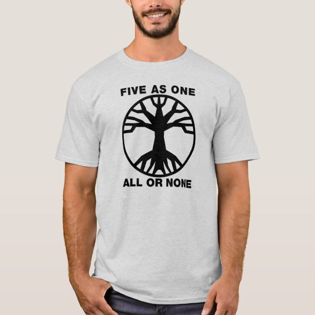 Bass Tree (light colours) T-Shirt (Front)