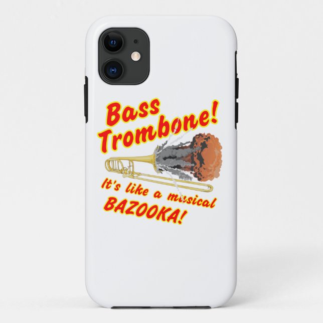 Bass Trombone Musical Bazooka Case-Mate iPhone Case (Back)