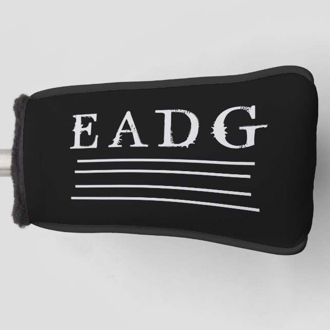 Bass Tuned Button Golf Head Cover (Front)