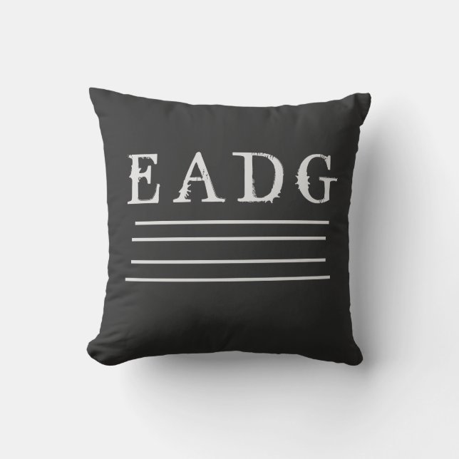 Bass Tuned T-Shirt Cushion (Front)