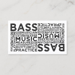 Bass Typography Business Card