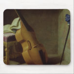 Bass Viol, Score Sheet and a Sword, 1693 Mouse Mat<br><div class="desc">Bass Viol, Score Sheet and a Sword, 1693 | by Boyer | Art Location: Louvre, Paris, France | French Artist | Image Collection Number: XIR186206</div>