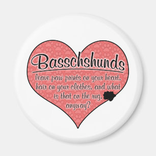 Basschshund Paw Prints Dog Humour Magnet
