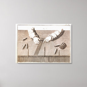 Basse-Lisse technique at the Gobelins tapestry Canvas Print