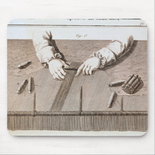 Basse-Lisse technique at the Gobelins tapestry Mouse Mat