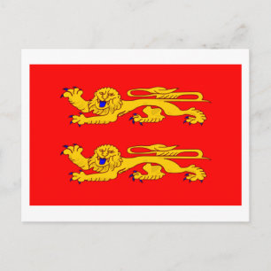 Basse-Normandie flag Postcard