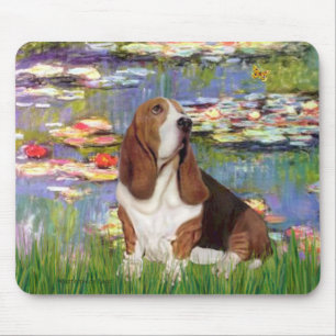 Basset 2 - Lilies 2 Mouse Mat