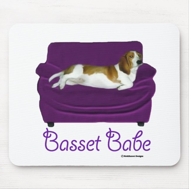 Basset Babe Mouse Mat (Front)