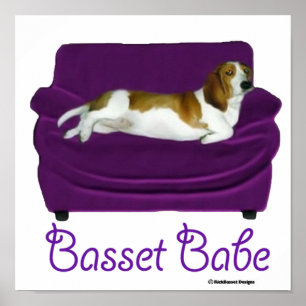 Basset Babe Poster