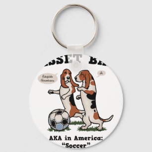 Basset Ball Key Ring