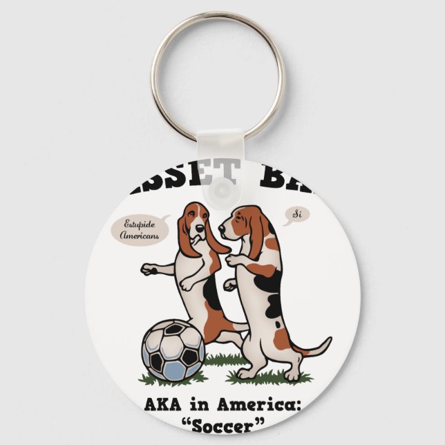 Basset Ball Key Ring (Front)