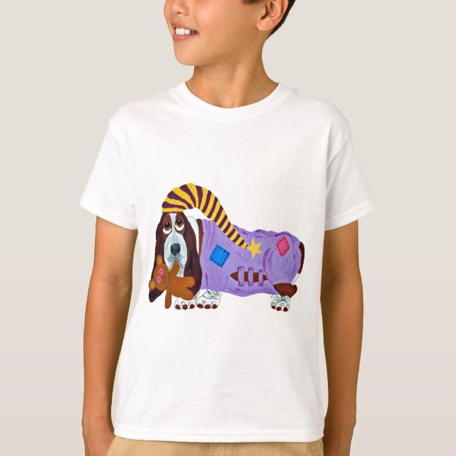 Basset Bedtime T-Shirt (Front)