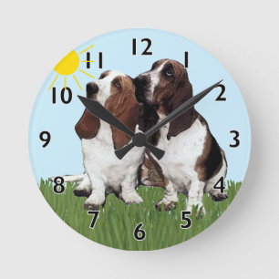Basset Buddies Clock