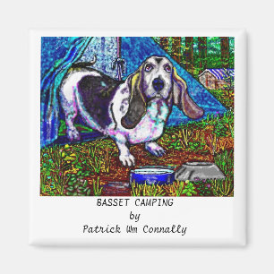BASSET CAMPING MAGNET