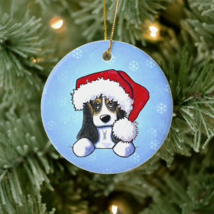 Basset Christmas Ornament
