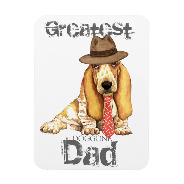 Basset Dad Magnet (Vertical)