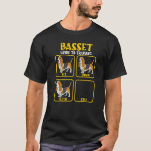basset dog basset hound training guide 1 T-Shirt