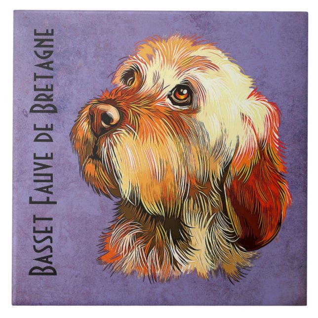 Basset Fauve de Bretagne  Ceramic Tile (Front)