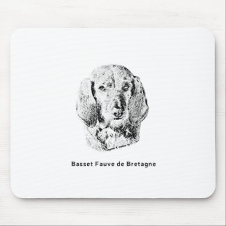 Basset Fauve of Brittany Drawing Mouse Mat