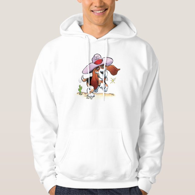 Basset Got Drool? Hooded Sweatshirt (Front)